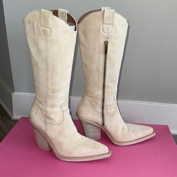 Paris Texas Vegas Boot in calf suede - Picture 4 of 11